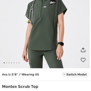 Figs Montex Moss Women's Scrub Top